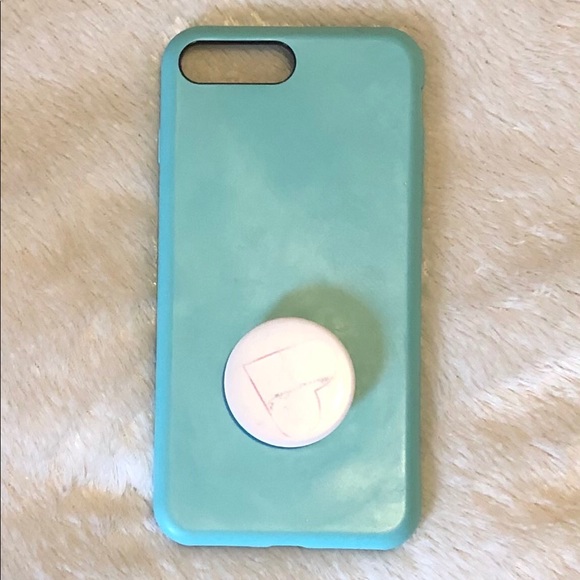 Aqua Blue iPhone 8 Plus phone cover - Picture 2 of 3